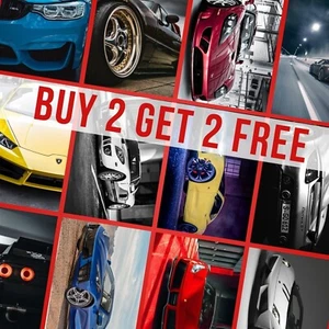 Fast Car Posters Supercar Sports Car Speed Racing Wall Art Pictures Prints - Picture 1 of 39