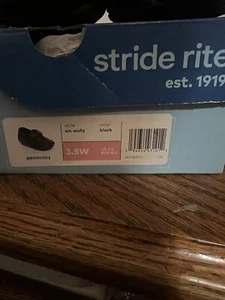 Bran New stride rite Black shoes size 3.5W For Toddler - Picture 1 of 5