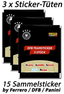 15 pegatinas de equipo DFB (3 bolsas) imágenes Panini Ferrero cuaderno de colección álbum EM EURO 2024 - Imagen 1 de 3