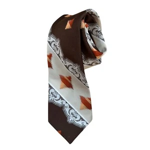 WIEBOLT'S by MR. JOHN vintage men’s neck tie lace print - Picture 1 of 2