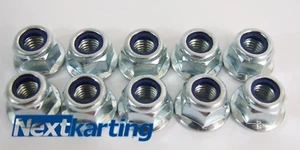 Nuevo M8 nyloc tuercas x10 para ruedas de kart Rotax max etc + kart Rotax X30 kart - Imagen 1 de 1