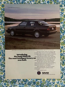 Pubblicità vintage 1988 Saab 9000 CD stampa auto di lusso - Foto 1 di 7