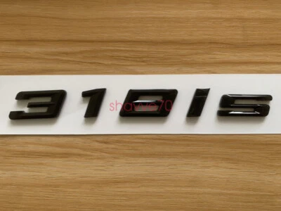 Insignia trasera emblema maletero 3D letras ABS negro brillante 318is para BMW 2017-2022 318is Foto 1 de 4