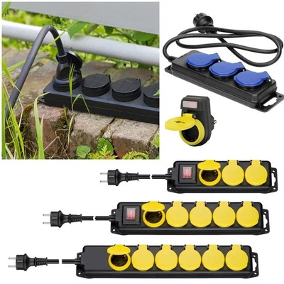 Außen-Steckdose Schutzkontakt mit Deckel Camping IP44 230V 16A Garten-Steckdose - Bild 1 von 4