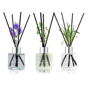 Confezione da 3 Diffusore di Canne Profumate, 50ML Lavanda Gelsomino Citronella Aromaterapia... - Foto 1 di 8