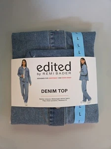 Edited by Remi Bader Women's Denim Top Size Large Authentic NO TAGS - Picture 1 of 4