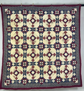 Vintage Handmade Lovely Prairie Star Multicolored Pottery barn Quilt 213x200 cm - Picture 1 of 22