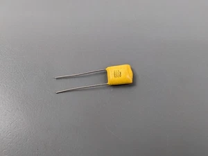(20) 0.082uF 100V 5% ECI Mylar Film Capactors (823J 82nF Yellow Polyester) NOS - Picture 1 of 2