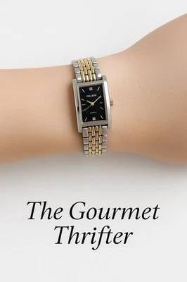 Collezio Women’s Two-Tone Stainless Steel Black Dial Quartz Watch ⌚️ - Image 1 of 4