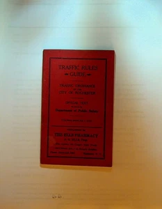 Guía de reglas de ordenanza de tráfico City of Rochester NY 1931 - Imagen 1 de 4