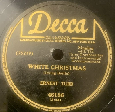 Ernest Tub - White Christmas / Blue Christmas - Decca 46186 VG - Image 1 of 4