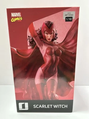 Iron Studios BDS Art Scale 1/10 Marvel Comics Bruja Escarlata con caja de envío Foto 1 de 4