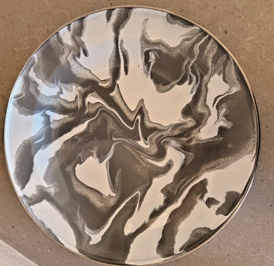 Pottery Barn Airstream Специальный Выпуск Мраморная Эмаль И Стальная Пластина НОВЫЕ - Изображение 1 из 2