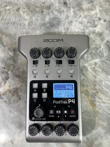 Zoom PodTrak P4 Podcasting Recorder W 64 GB Memory Card - Picture 1 of 7