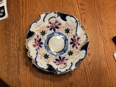 Antiguo cuenco floral de IImenau Factory Alemania 10,5" 1903-1930 Foto 1 de 4