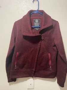 Ariat Contender Fleece Zip Damen Large Cabernet Asymmetrischer Reißverschluss 10013188 - Bild 1 von 12