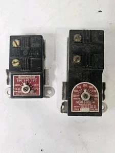 Vintage Chromalox R5025C Thermostat & Therm-O-Disc Elektrothermostat 5026 AW - Bild 1 von 4