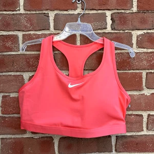 Sutián deportivo Swoosh de primavera de Nike para mujer, sujetador coral rosa XXL NUEVO - Imagen 1 de 7