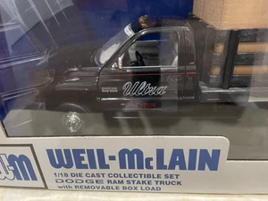 Dodge RAM 3500 1/18 Ertl RC2 1 Ton Dually Flatbed Dump Truck + Boxes Weil McLain - Picture 1 of 5