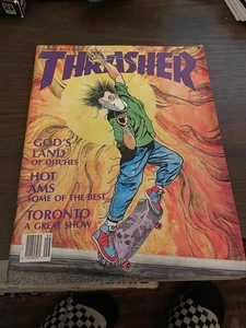 THRASHER SKATEBOARD MAGAZINE September 1987 Pushead Bryce Kanights 9/87 sep - Picture 1 of 3