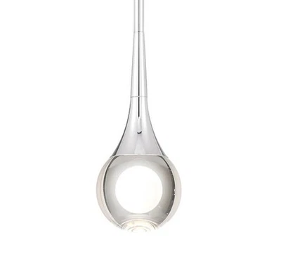 Access Lighting 62115LEDDCS Georgia 4"W LED Mini Pendant - Chrome / Crystal - Image 1 of 4