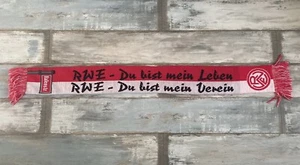 Rot Weiss Essen Fan Schal Fußball ⚽️ „RWE- Du bist mein Verein“ Top Zustand - Bild 1 von 2