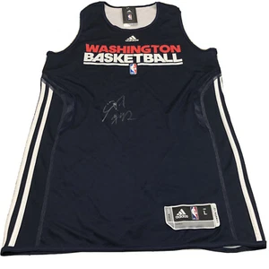 NWT Adidas NBA Washington Wizards Nene Hilario Autographed Jersey Sz L - Picture 1 of 9