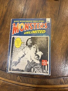MONSTERS UNLIMITED 6 *COPIA SOLIDA* FRANKENSTEIN STAN LEE 1966 FAMOSO LUPO MANNARO - Foto 1 di 6