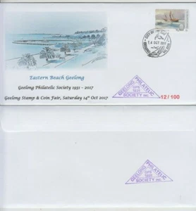 Stamp Australia 2017 Geelong Philatelic Society souvenir cover, cachet, postmark - Picture 1 of 1