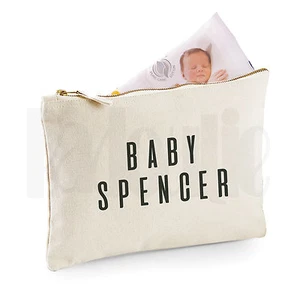 Personalised Baby Nappy Pouch/ Mini Changing Bag- GIFT FOR NEW BABY    [#SPBLAL] - Picture 1 of 3