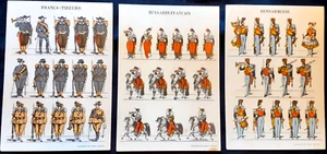 N ° 52 CPA D'EPINAL 3 cartes d'Uniformes Militaires Non écrites VOSGES 88 - Imagen 1 de 5
