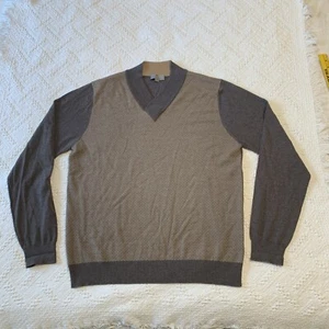 Canali 1934 100% Wolle V-Ausschnitt Pullover Herren 54 Italy (US XL) - Bild 1 von 8