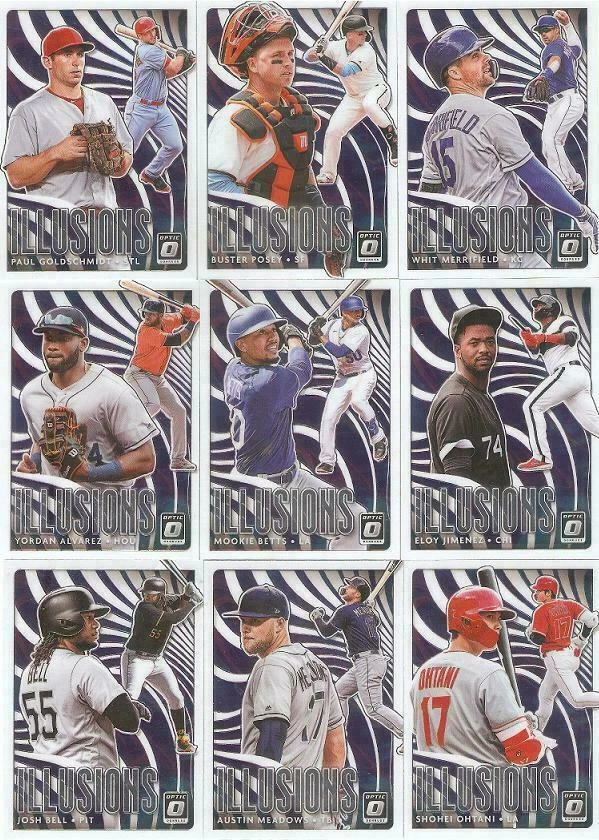 2020 Panini Donruss Optic Illusions Insert Card You Pick Complete Your Set Trout - Image 1 of 1