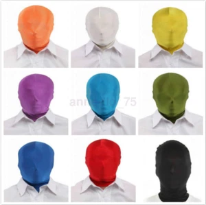 NEW Halloween Costume Hood Head Full Cover Mask Hat Zentai For Cosplay Party - Picture 1 of 28