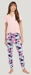 Jockey Donna 2X Pantaloni Pigiama Jogger Floreale MORBIDI! Usato in ottime condizioni - Foto 1 di 10