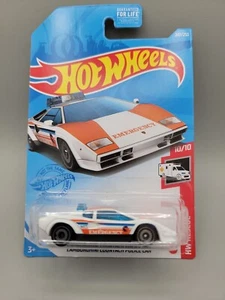 2021 Hot Wheels LAMBORGHINI COUNTACH POLICE CAR HW RESCUE - Picture 1 of 2