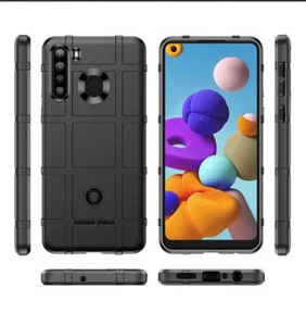 Funda protectora de goma suave/a prueba de golpes para Samsung Galaxy A21S - Imagen 1 de 12