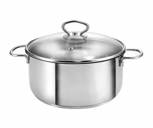 Kopf Pentola Merkur con Coperchio in Vetro, Ø 20 cm, Altezza 9.5 cm, 2.5 Litri, - Foto 1 di 1