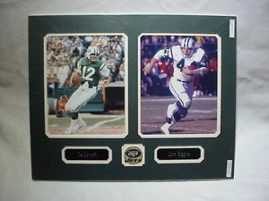 New York Jets Joe Namath / Riggins Photos, Name Plates, Team Pin Collage 16x20 - Picture 1 of 1