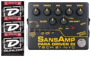 Tech 21 NYC Sansamp Para Driver DI Preamp Pedal V2 100% Analog ( 3 STRING SETS) - Picture 1 of 1