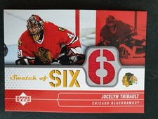2004-05 Upper Deck Swatch of Six SS-JO Jocelyn Thibault