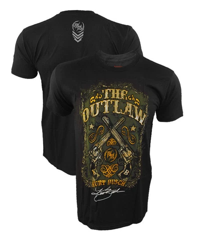 Panic Switch Kurt Busch "Outlaw" Black T-Shirt S-XXL Stewart-Haas Racing Cover