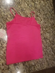 FADED GLORY Girls Youth MEDIUM (7-8) Hot Pink Knit Camisole TANK TOP NWT NEW - Picture 1 of 4
