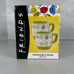 CultureFly Friends Television Series Set of 2 Central Perk Stackable Mugs - NIB - Picture 1 of 6