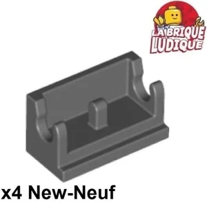 Lego 4x Scharnier Scharnier Stein Brick 1x2 Basis dunkelgrau/dark bluish gray 3937 - Bild 1 von 1