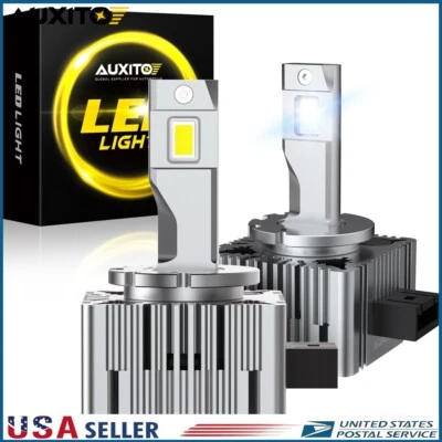 D1S D1R LED Headlight Bulbs 200W 80000LM 6500K White Replace Conversion Lamp P - Image 1 of 4