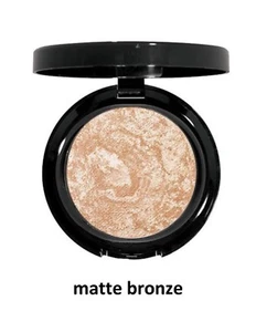 Baked Marbleized Bronzing Finishing Face Powder Bronzer Highlighter Matte Bronze - Picture 1 of 2