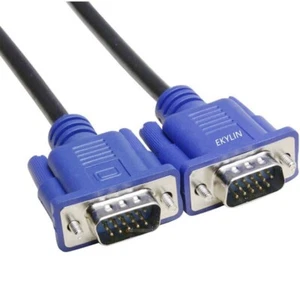 VGA Extension Cable 5Ft 1.5M For PC TV Monitor Projector Male to Male 15-pin - Picture 1 of 8