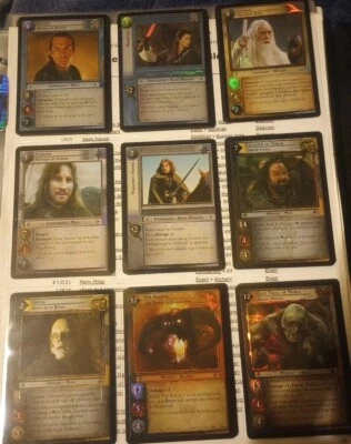 Lotr TCG Black Rider RF Set FOIL 12RF1 - RF18 complete 18 cards Unplayed - Image 1 of 2