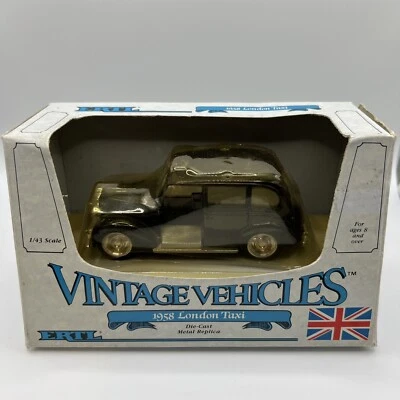 ERTL 2551 1958 London Taxi Negro 1:43 Original Blister Tipo Pack + Caja Foto 1 de 4